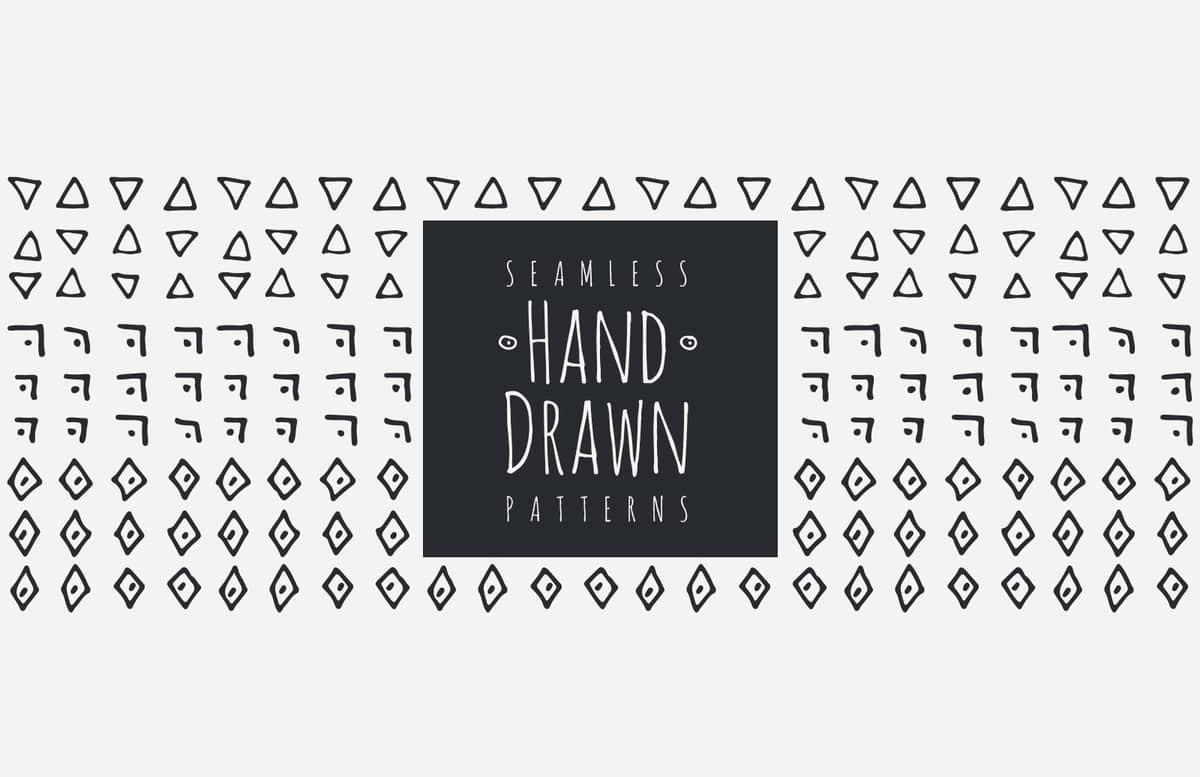 Hand Drawn Patterns Preview 1