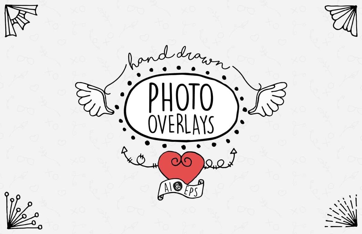 Hand Drawn Photo Overlays Preview 1