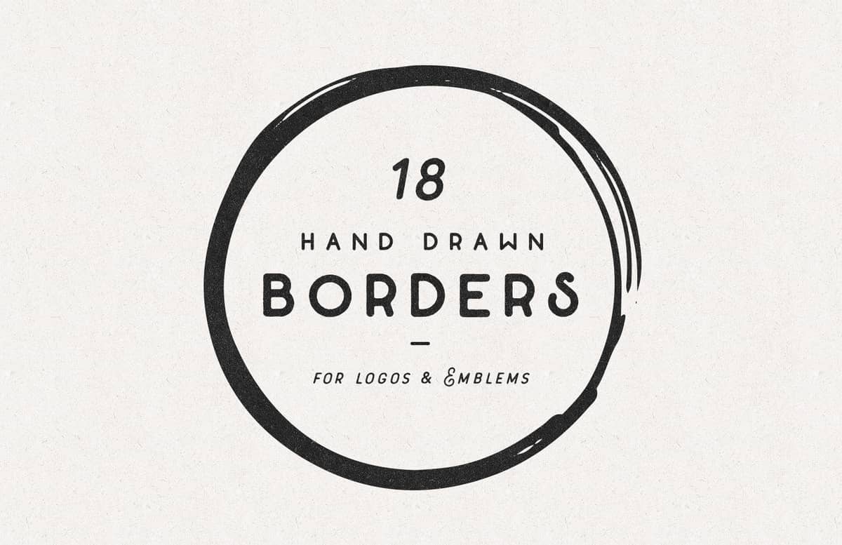 Hand Drawn Shape Borders Preview 1