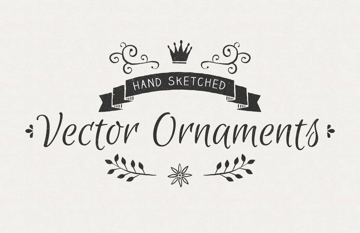 Hand  Sketched  Vector  Ornaments  Preview 1