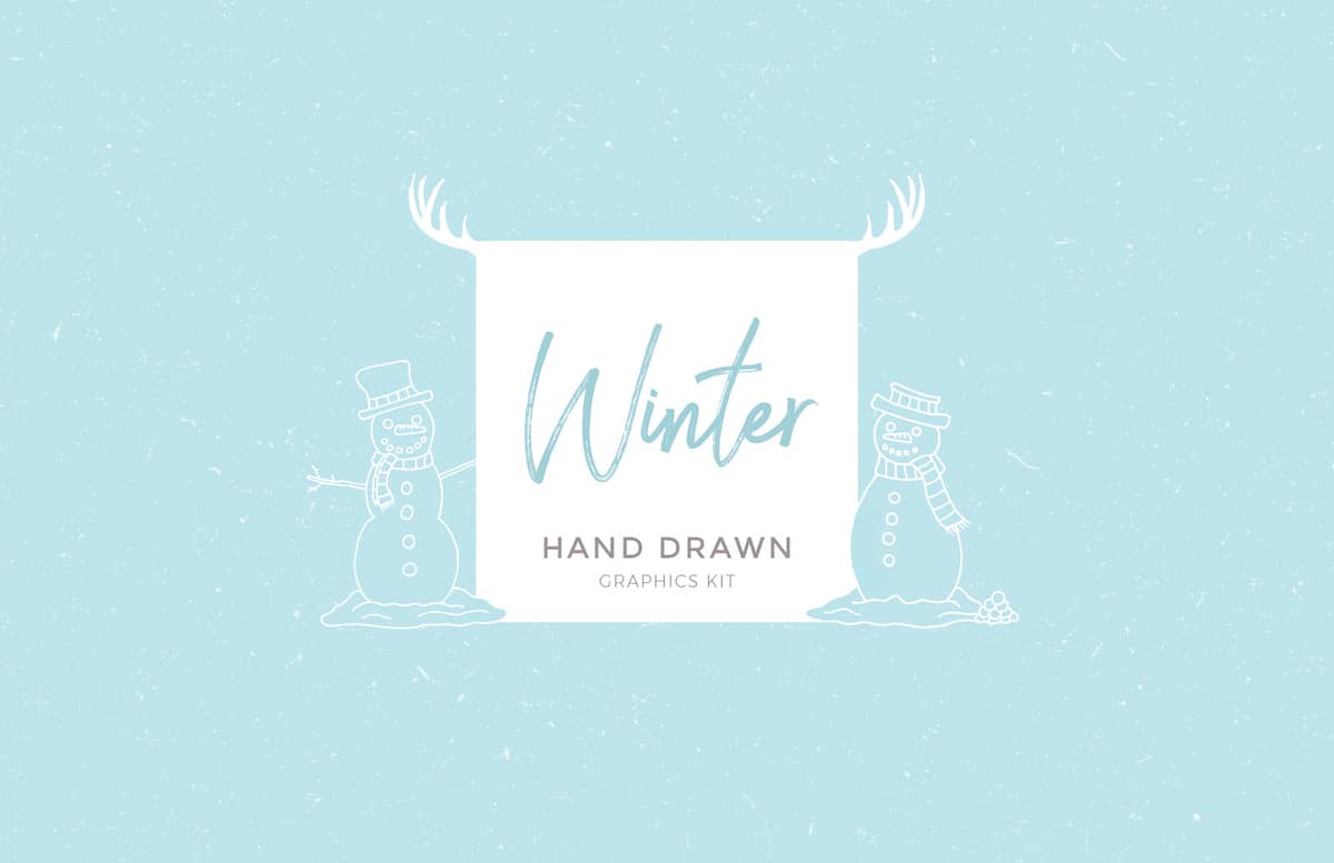 Handdrawn Winter Graphics Preview 1