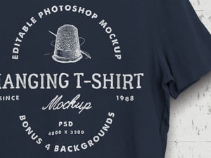 Hanging T-Shirt Mockup 2