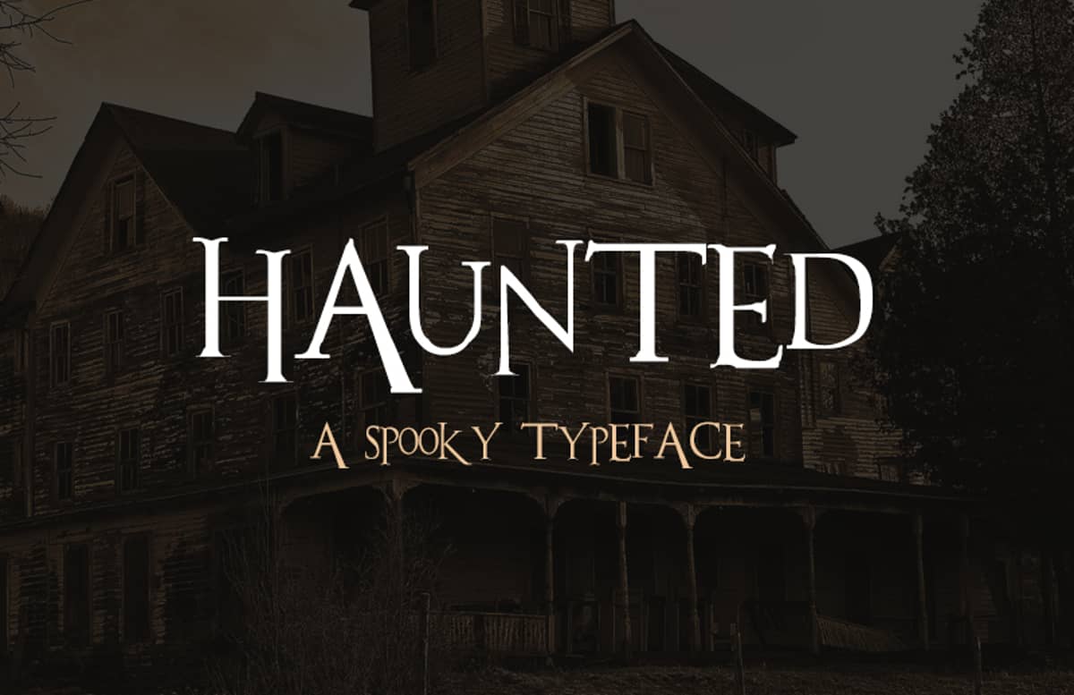 Haunted  Font  Preview 1