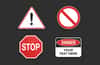 Hazard Warning Signs Pack