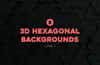 3D Hexagonal Backgrounds