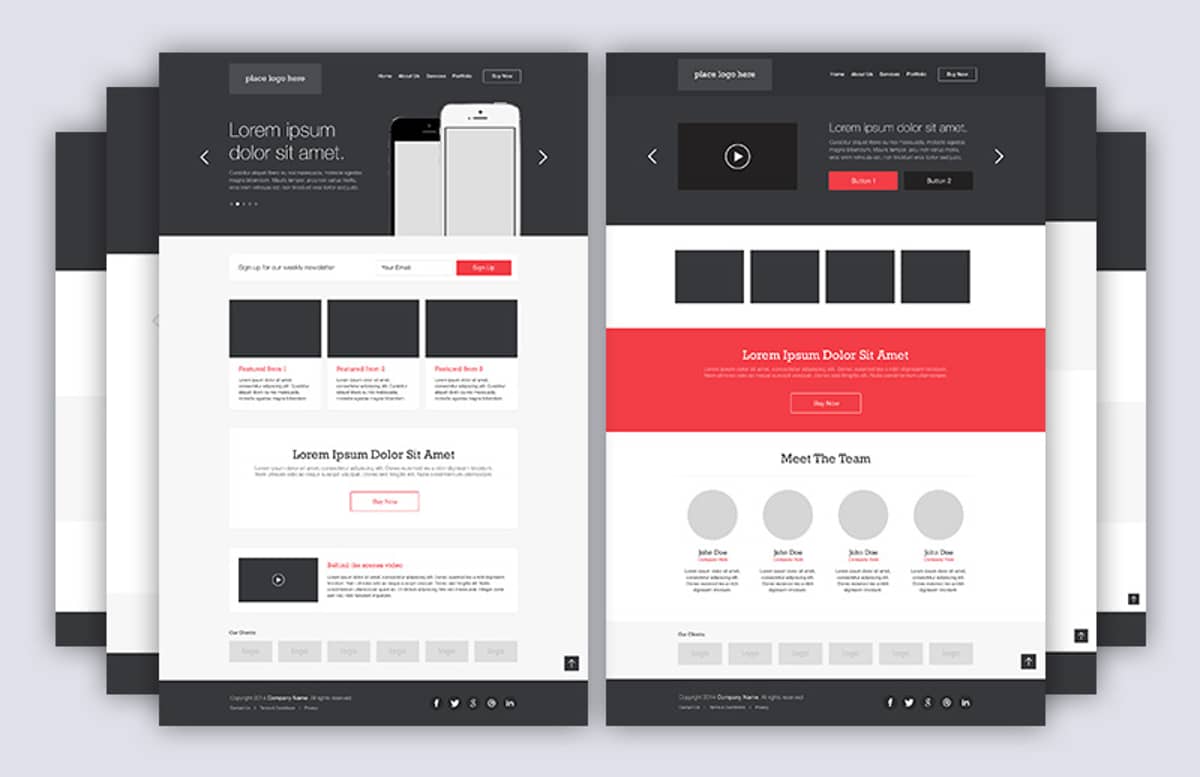 Homepage  Layouts  Pack 2 1