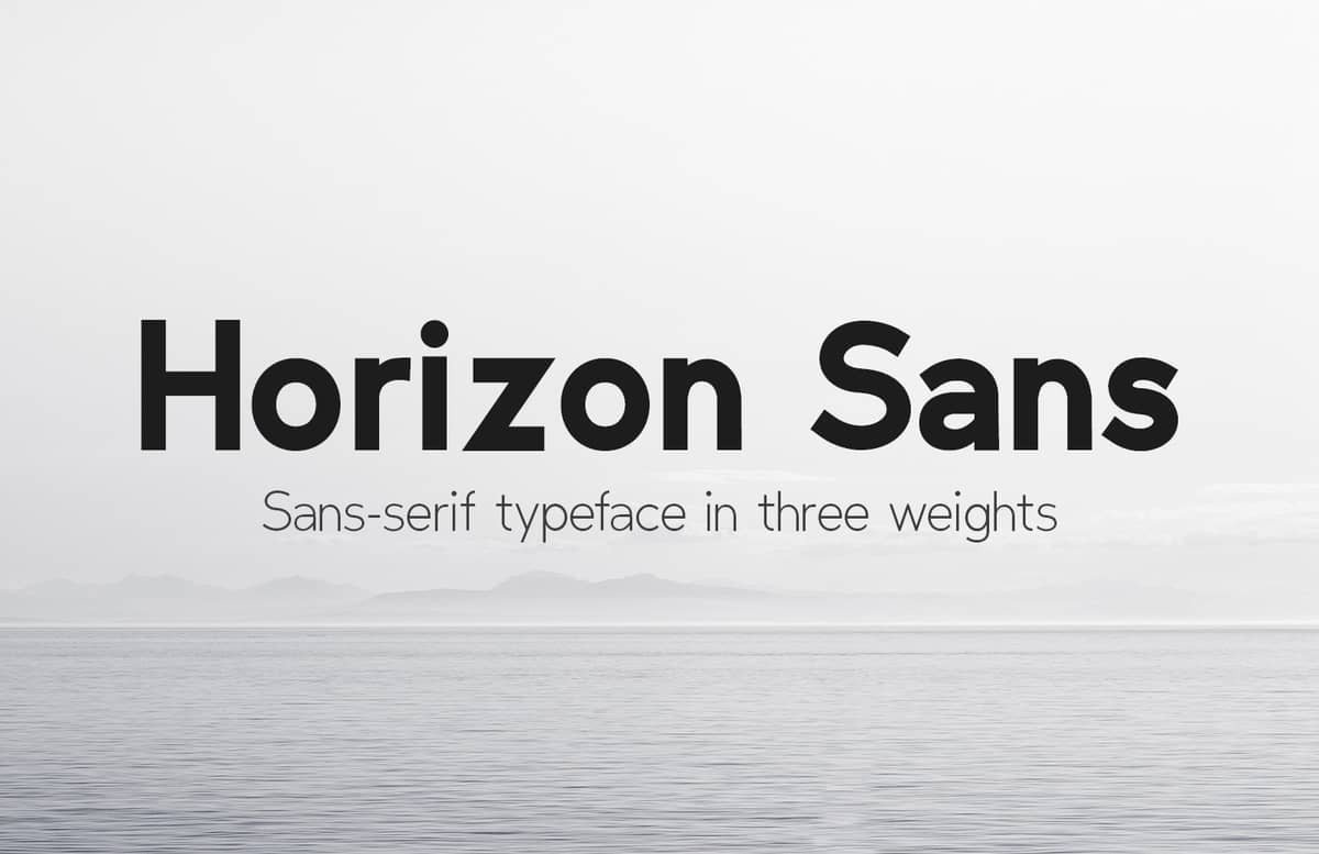 Horizon Sans Preview 1B