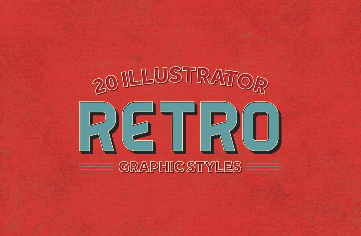 20 Illustrator Retro Graphic Styles