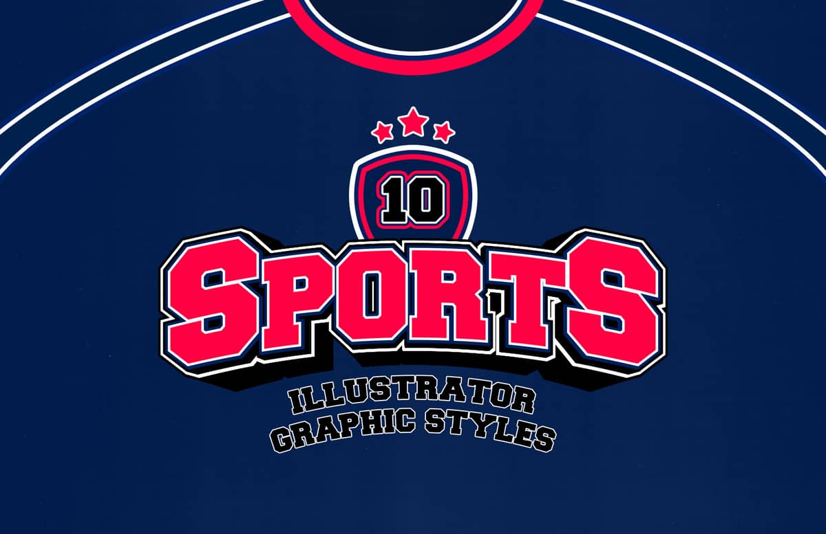 Illustrator Sports Graphic Styles Preview 1