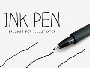 Ink Pen Illustrator Brushes 1