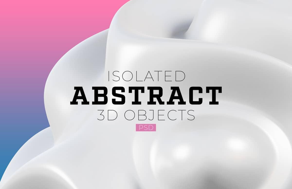 Isolated Abstract 3 D Objects Preview 1