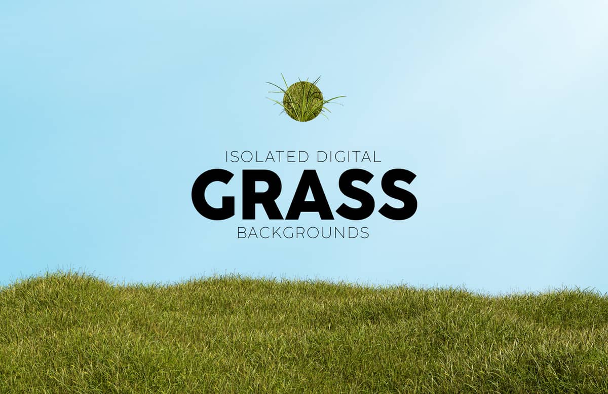 Isolated Digital Grass Backgrounds Preview 1