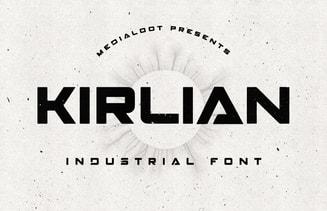 Kirlian Free Industrial Font