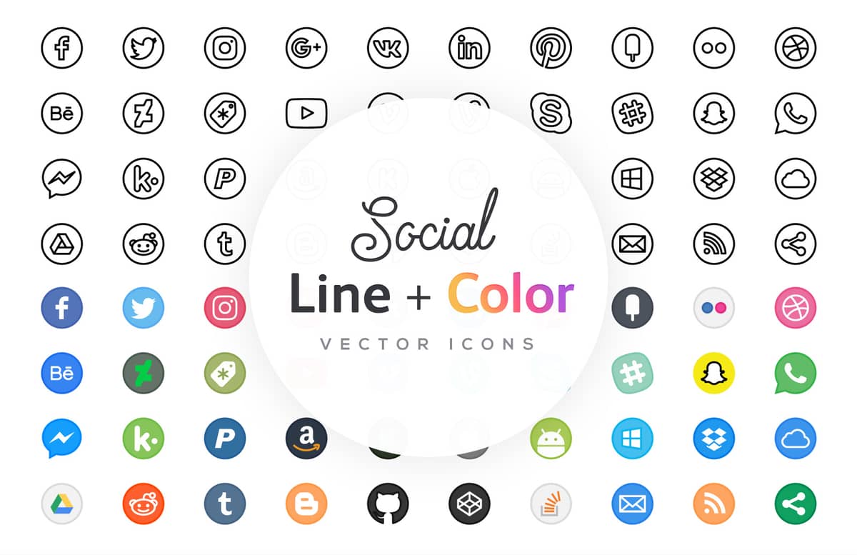 Line Icons Social Preview 1B