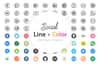 Free Line Icons - Social