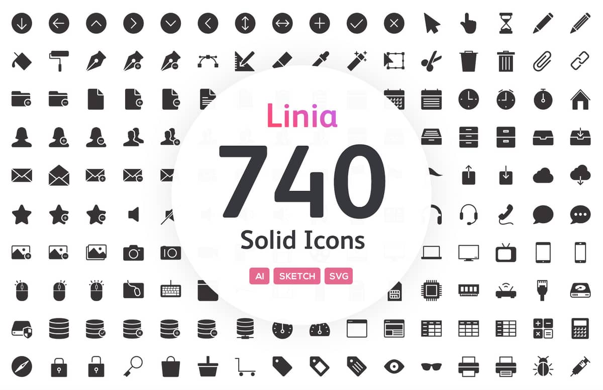 Linia Solid Icons 12 Preview 1