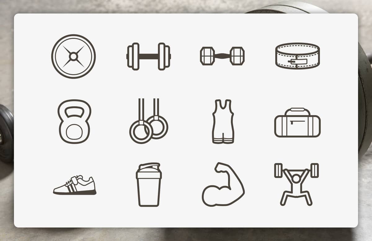 Lifting  Vector  Icons  Preview 1