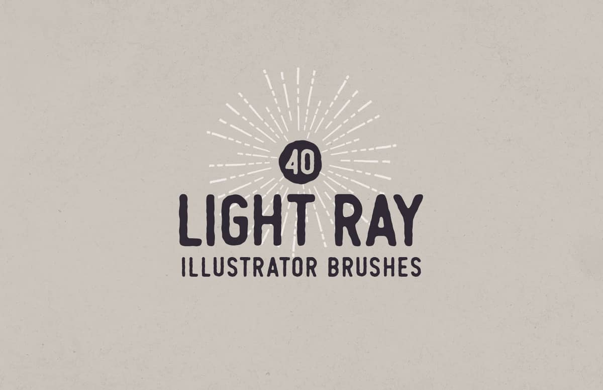 Light Ray Illustrator Brushes Preview 1