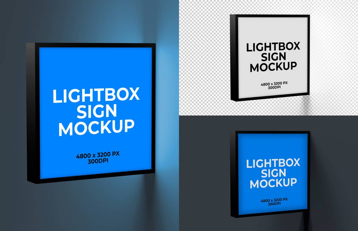 Lightbox Sign Mockup Preview 1