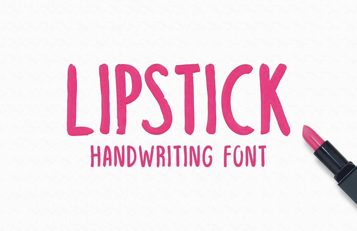 Lipstick Handwriting Font Preview 1