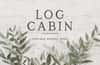Log Cabin Vintage Rustic Font