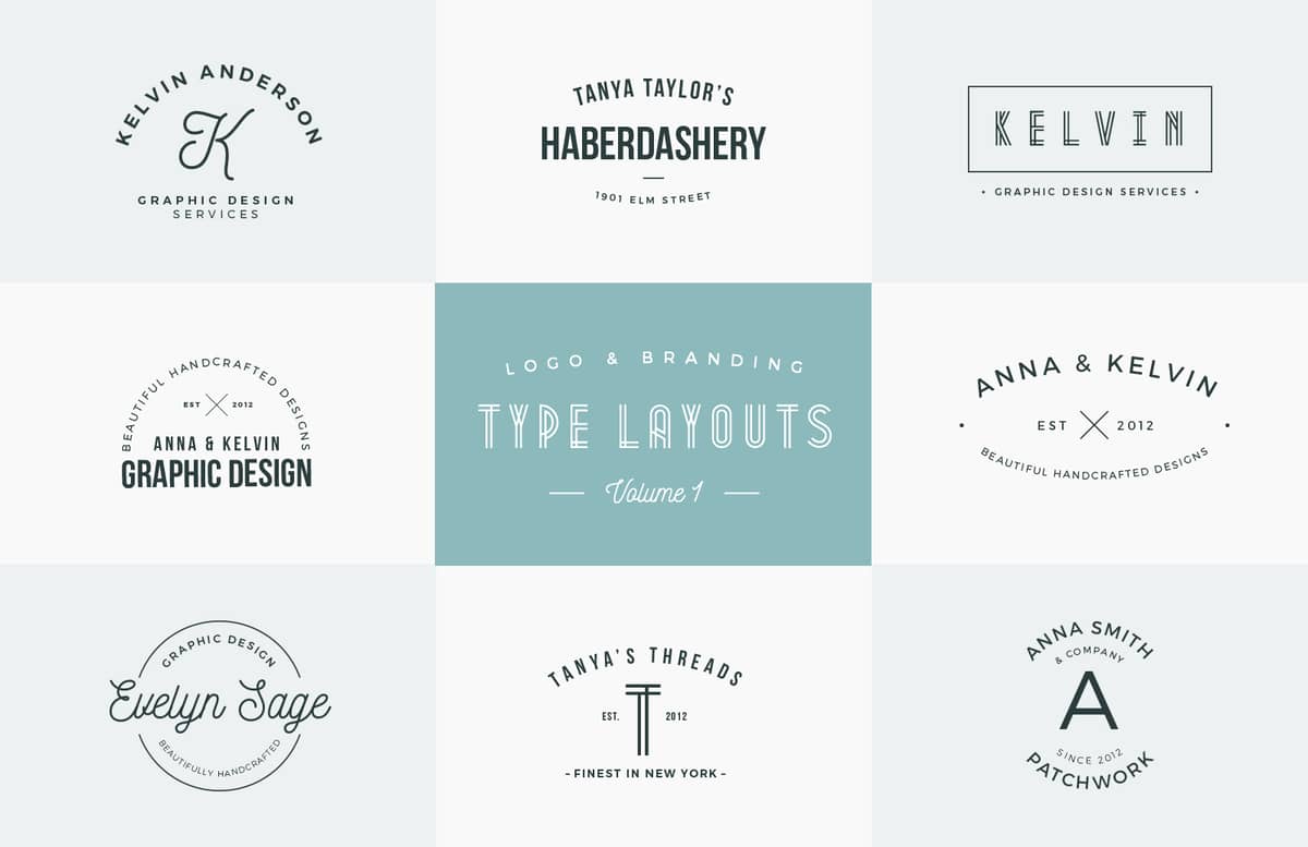 Logo Branding Type Layouts Preview 1