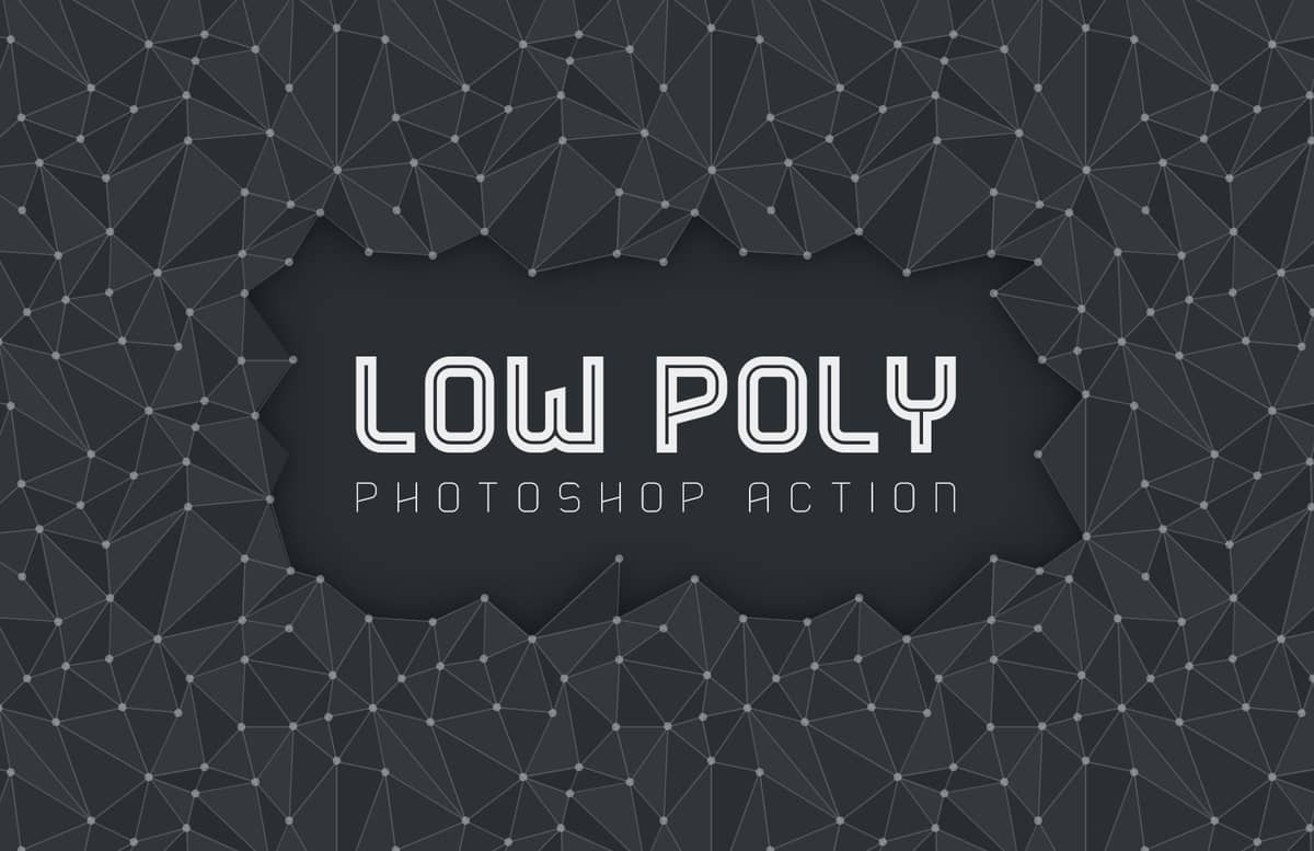 Low Poly Photoshop Action Preview 1