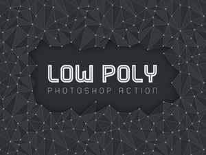 Low Poly Photoshop Action 1