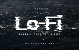 Lo-Fi - Glitch Display Font
