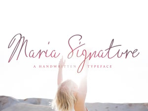 Maria Signature - Handwritten Font 1