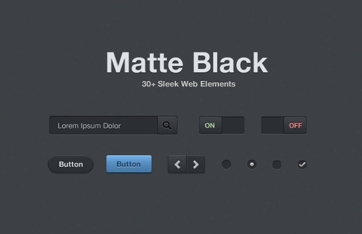 Matte  Black  Web  Elements  Preview1 1