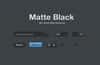 Matte Black Web Elements