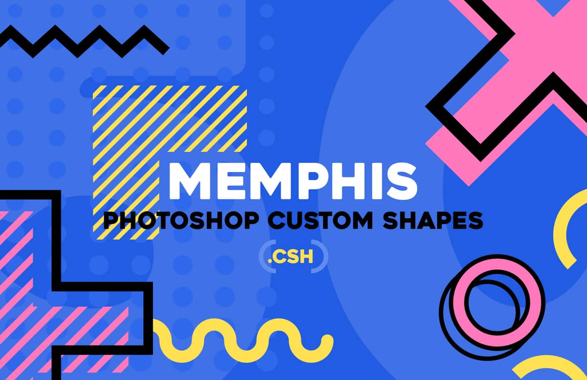 Memphis Photoshop Custom Shapes Preview 1