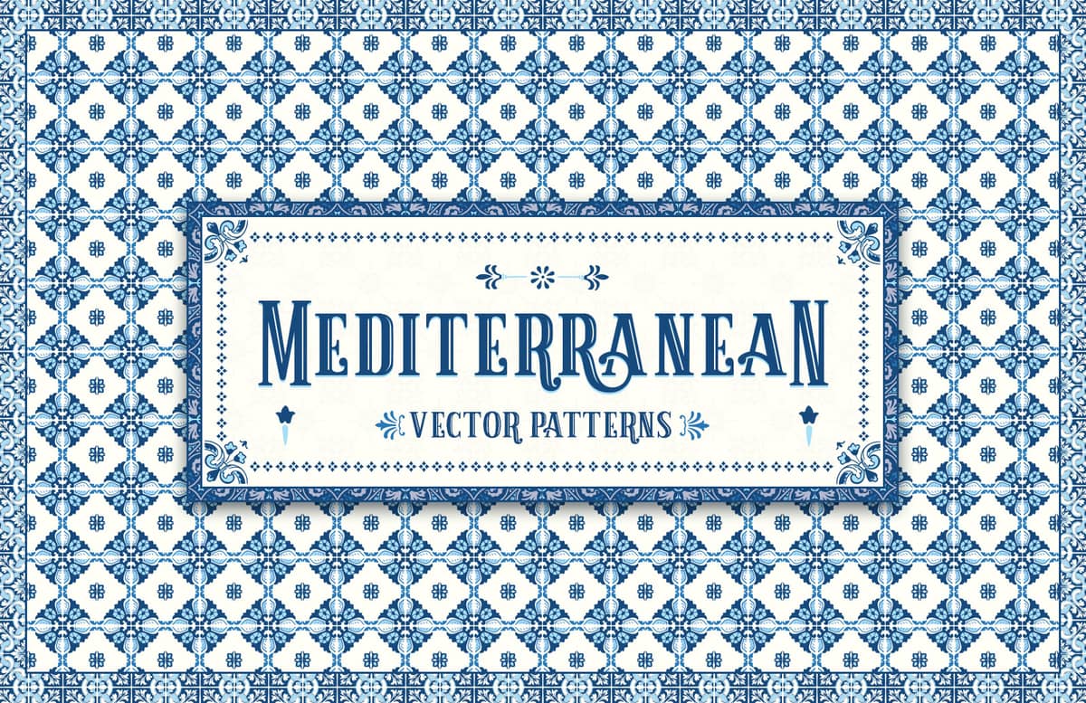 Mediterranean Vector Patterns Preview 1