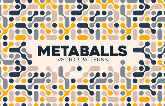 Metaballs Vector Patterns