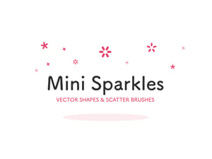Mini Sparkles - Vector Shapes & Scatter Brushes 2