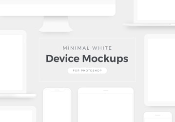 Free Minimal White Device Mockups