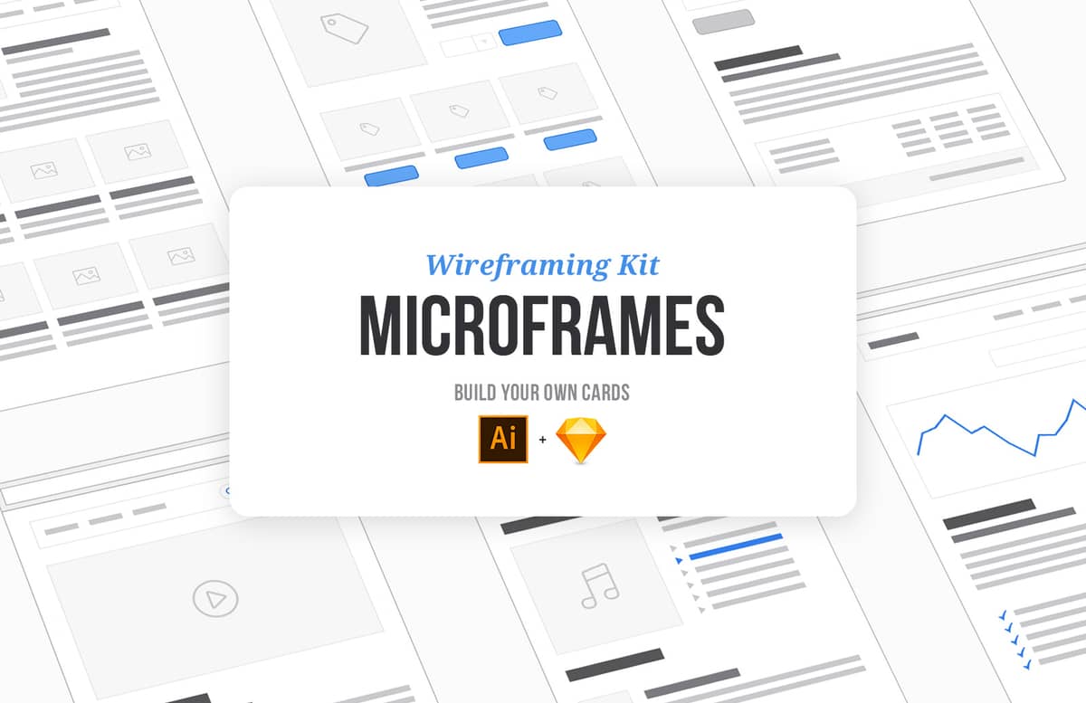 Microframes Card Based Wireframing Kit Preview 1