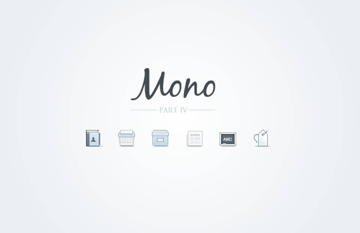 Mono  Icons    Part 4  Preview1
