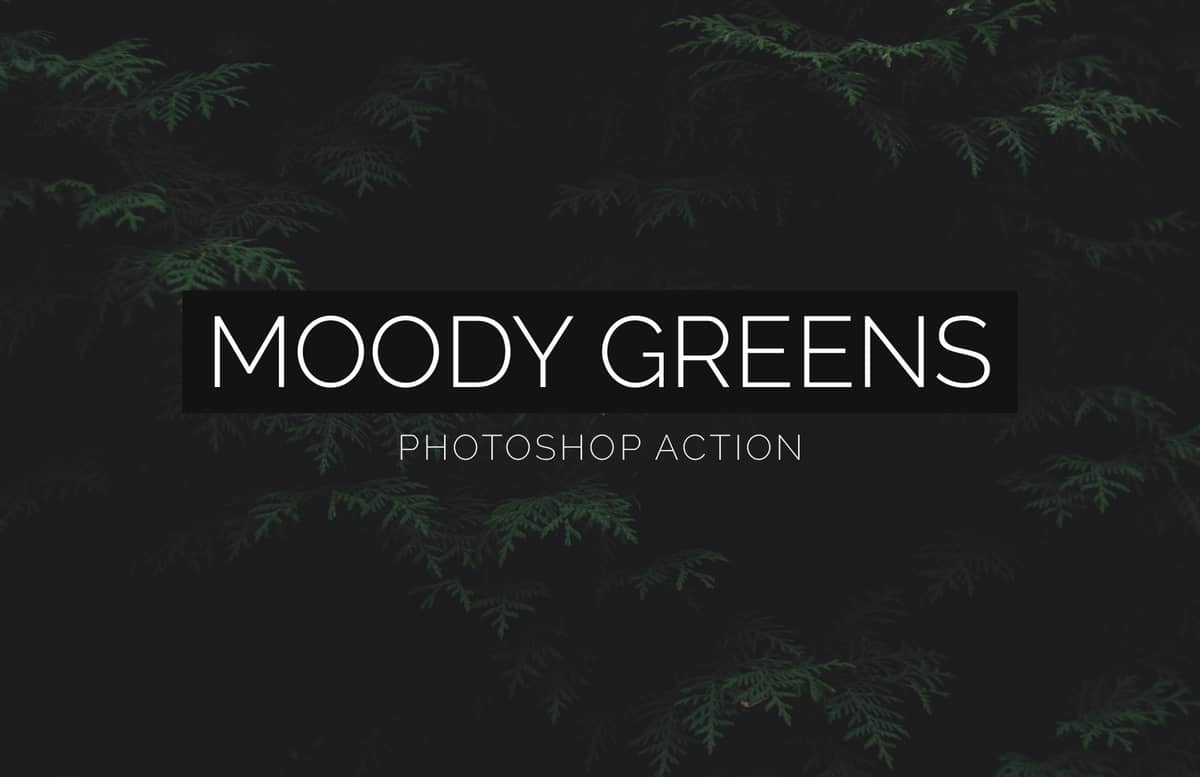 Moody Greens Photoshop Action Preview 1