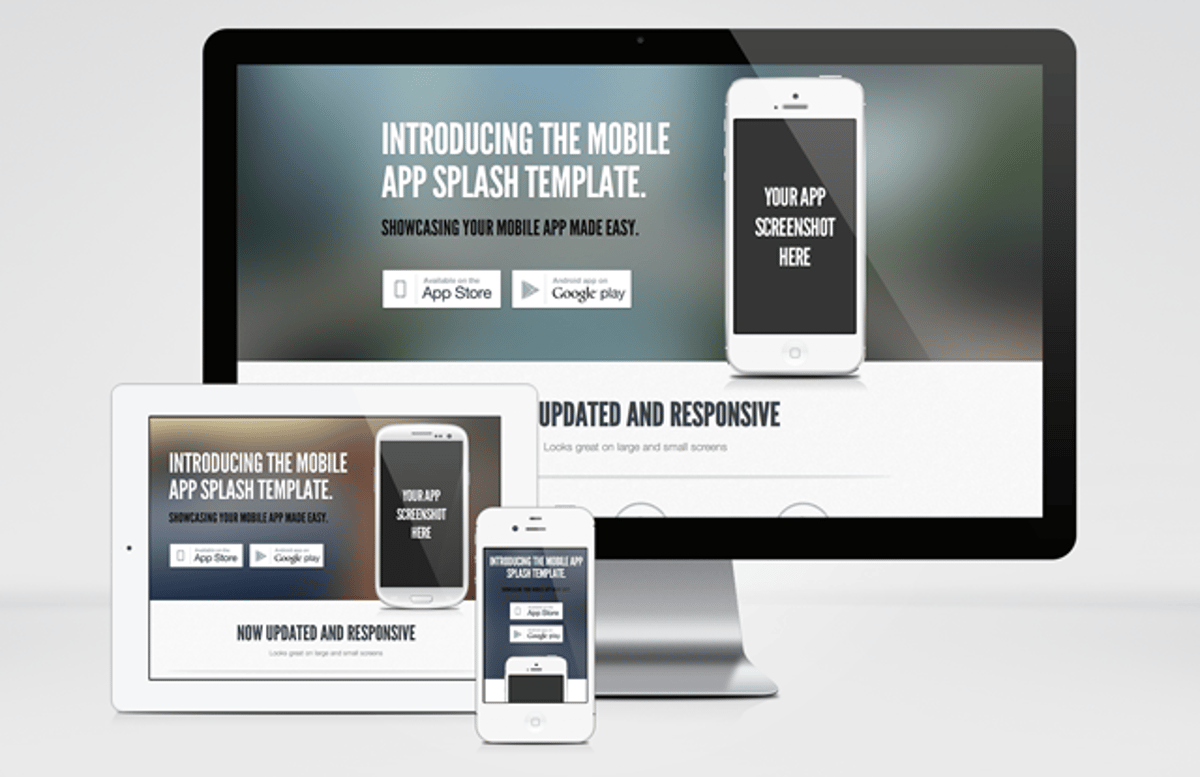 Mobile  App  Splash  Page  Template  Preview1A