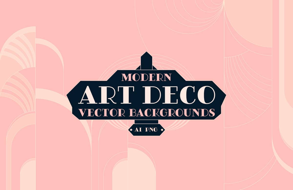 Modern Art Deco Vector Backgrounds Preview 1