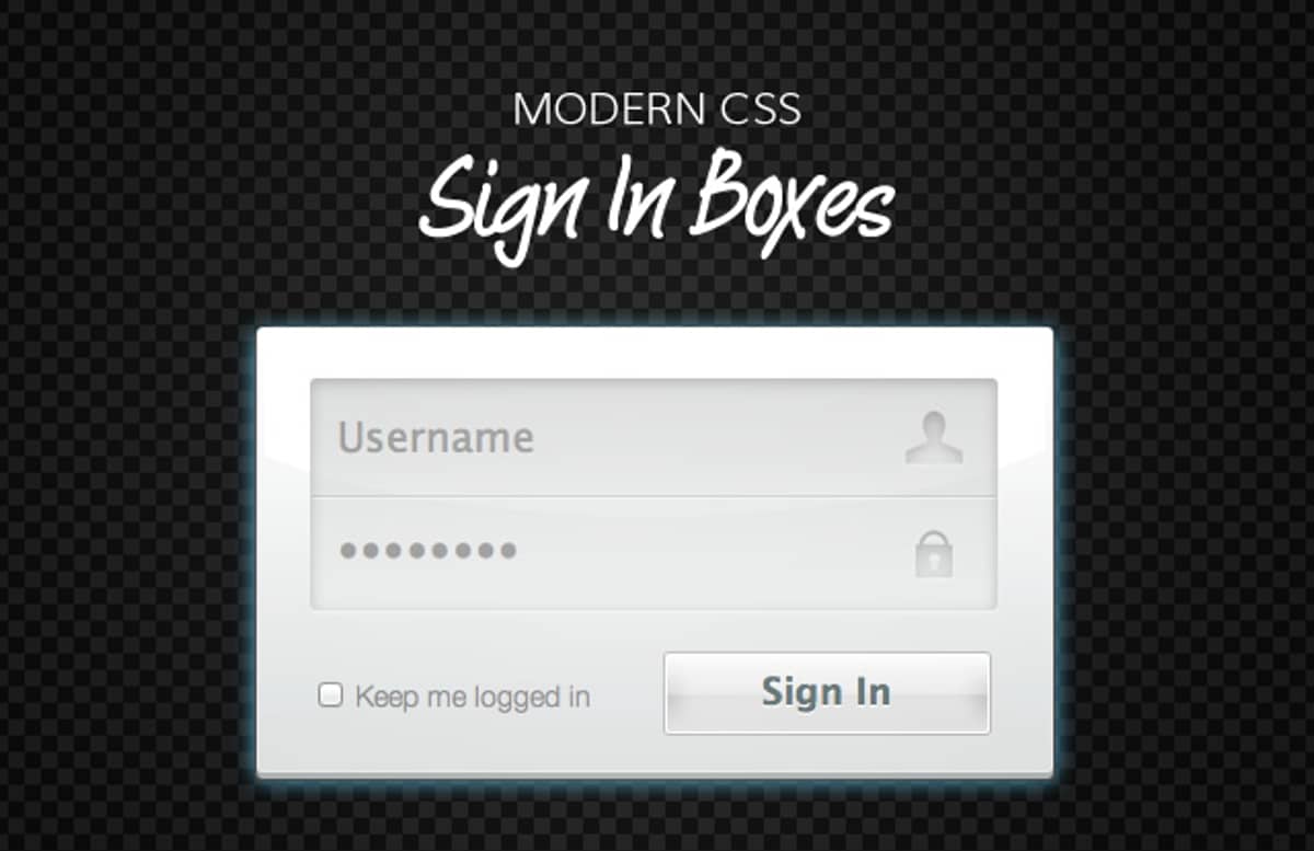 Modern  Css  Sign  In  Boxes  Preview12