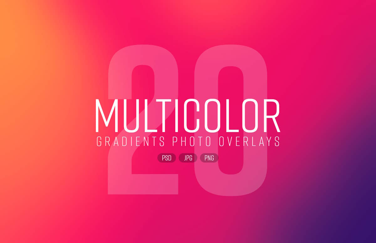Multicolor Gradients Photo Overlays Preview 1