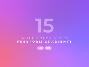 Multicolor Vivid Freeform Gradients 2