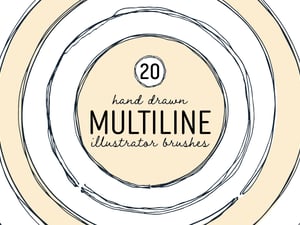 Multiline Illustrator Brushes 1