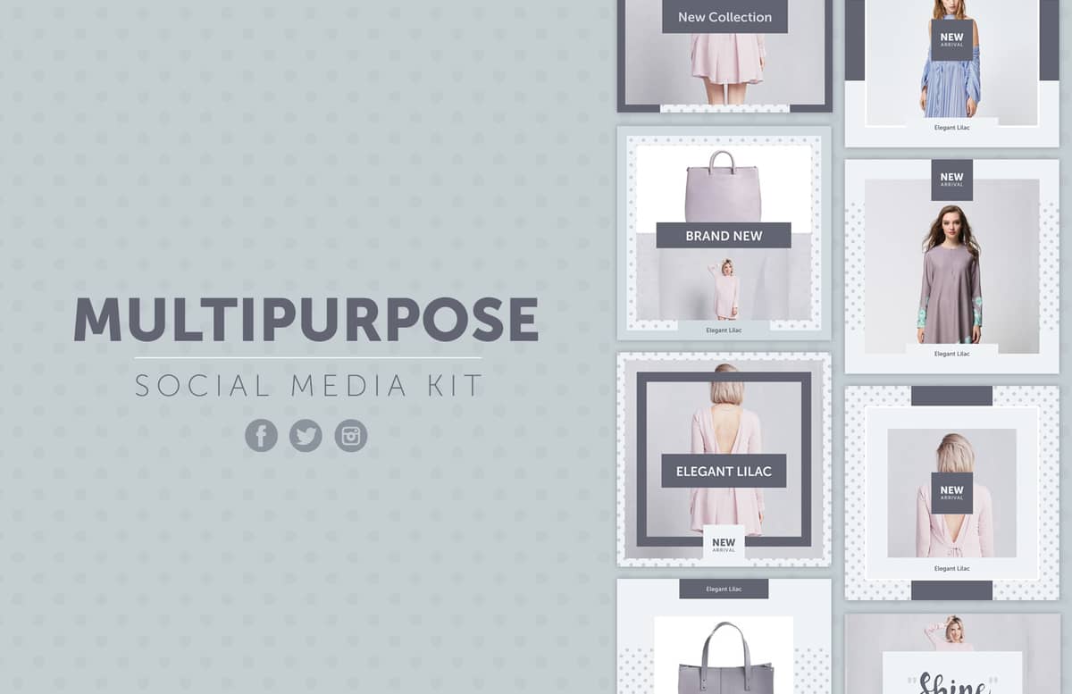 Multipurpose Social Media Kit Preview 1