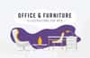 Office & Furniture: Illustrations for Web