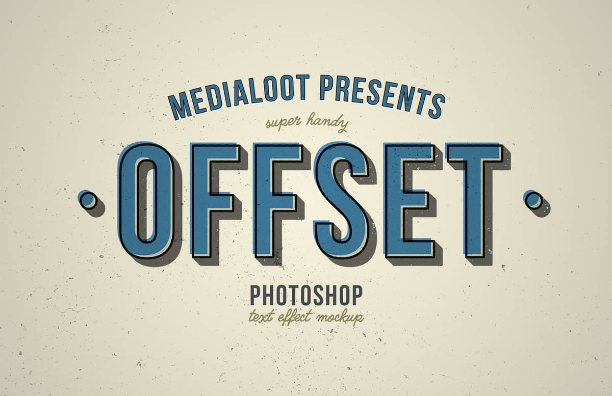 Offset Text Effect Mockup Preview 1