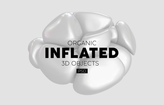 Organic Inflated 3D Objects